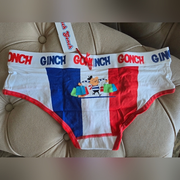 Ginch Gonch Paris Eyeful Tower Briefs Live Like A Kid Underware Panties Size L - Picture 2 of 4